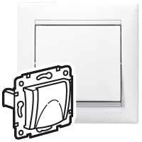 694270 Legrand | Розетка 1-м СП Valena 16А IP21 2P+E с заземл. с крышкой немецк. стандарт механизм бел. (DIY-упак.) Leg 