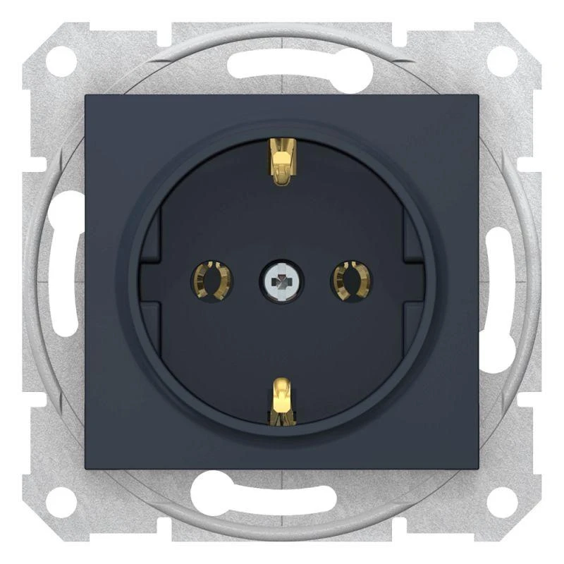 SDN3000570 Schneider Electric | Розетка 1-м СП Sedna 16А IP20 250В с заземл. без защ. шторок механизм графит SchE 