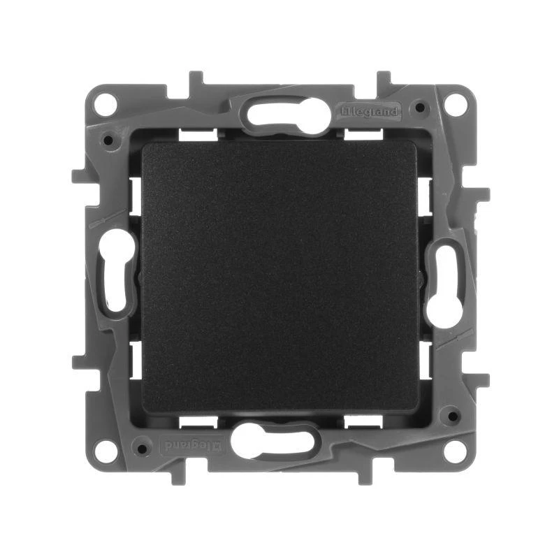 Legrand  | Переключатель 1-кл. СП Etika 10А IP20 250В 10AX авт. зажимы механизм антрацит Leg 672605