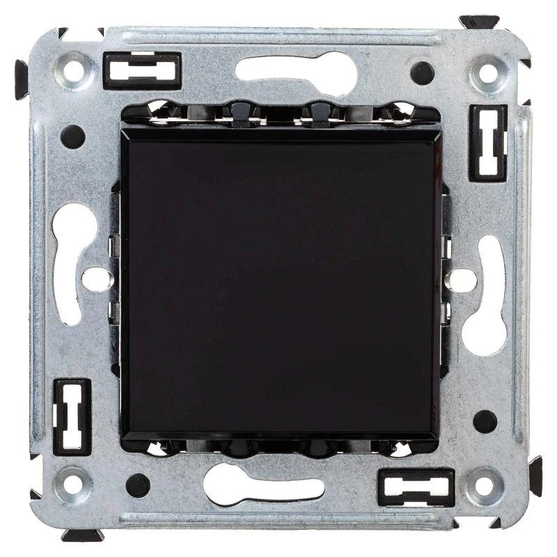 4402113 DKC | Переключатель 1-кл. 2мод. СП Avanti "Черный квадрат" 16А IP20 черн.  