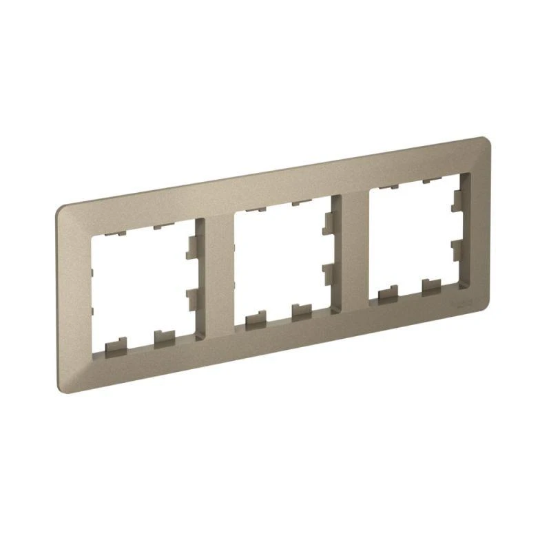 ATN220503 Systeme Electric | Рамка 3-м AtlasDesign Air шампань/дым. черн. SE 