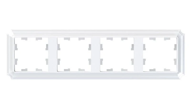 ATN100104 Systeme Electric | Рамка 4-пост. AtlasDesign Antique универс. бел. SE 