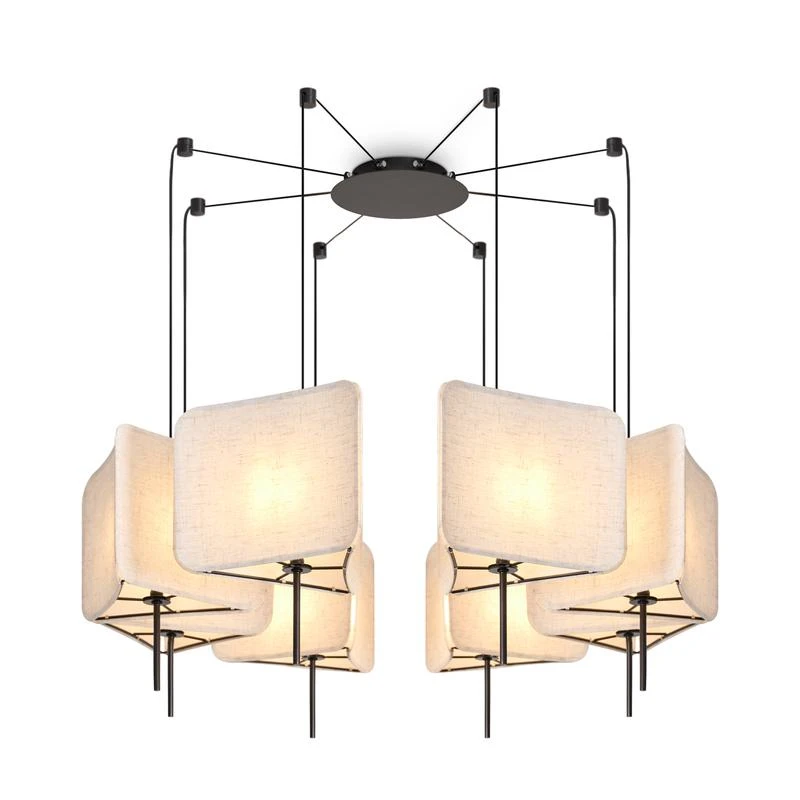 FR5511PL-08B Freya | Светильник подвесной Bricola 8х40Вт E14 IP20  