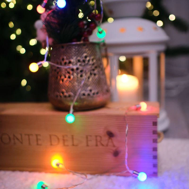 303-074 Neon-Night | Гирлянда светодиодная "Мини-лампочки" 1.5м 10LED мультиколор 0.1Вт IP20 провод ПВХ прозр. элементы питания 2хAA (не в компл.)  