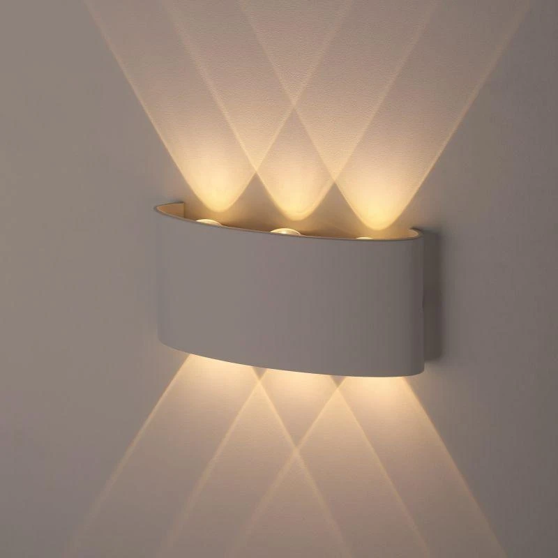 Б0034610 Эра | Светильник WL12 WH декор. подсветка светодиод. 6х1Вт IP54 бел. ЭРА 