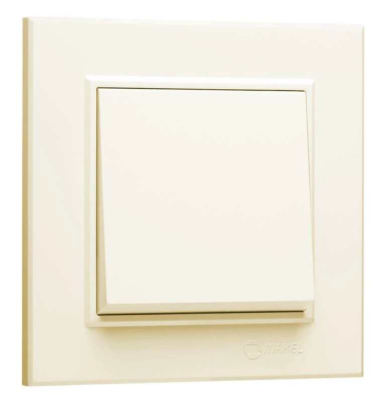Выключатель 1-кл. СП Karea 10А IP20 крем. Makel 56010001