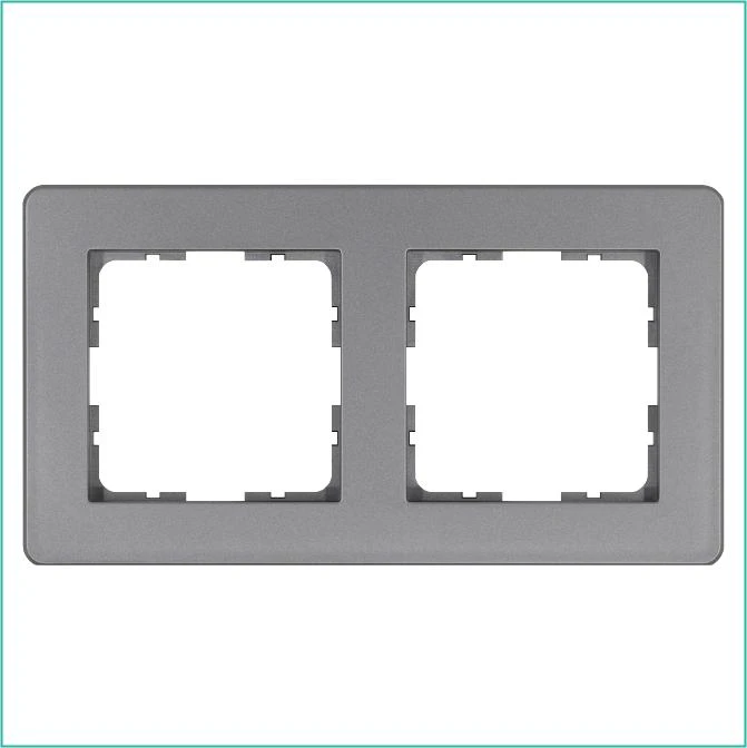 G1102S Jasmart | Рамка 2-м G-Flex алюм.  