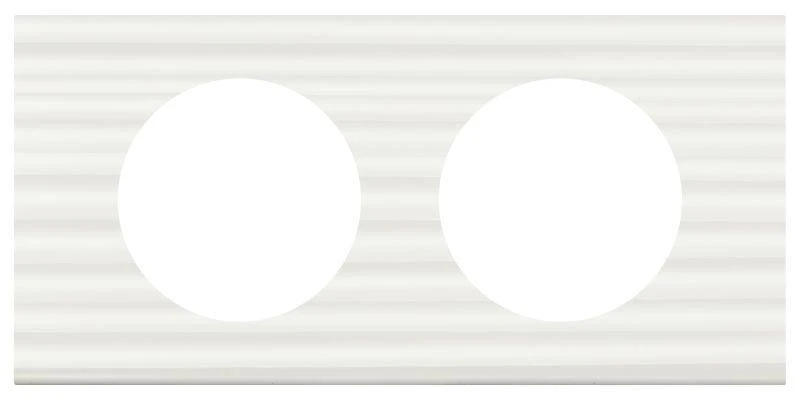 069012 Legrand | Рамка 2-м Celiane Corian бел. рельеф Leg 