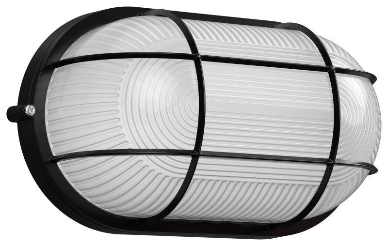 LNPP0-1202-1-100-K02 IEK | Светильник НПП 1202 100Вт E27 IP54 черн. овал с решеткой  