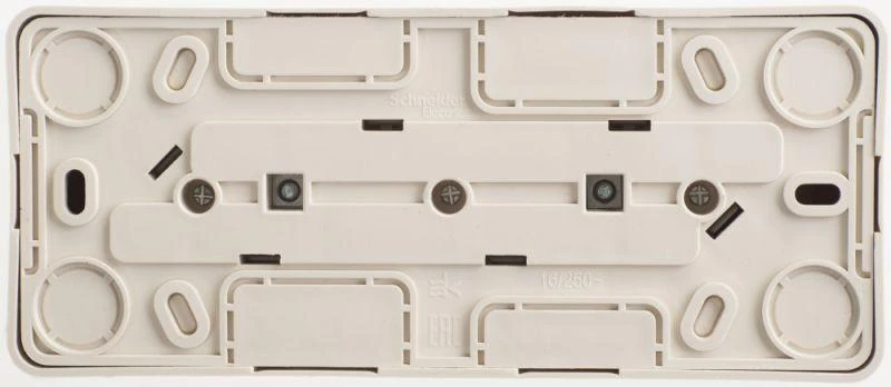 PA16-012K Systeme Electric | Розетка 3-м ОП Этюд 16А IP20 250В с заземл. защ. шторки крем. SE 