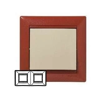 770012 Legrand | Рамка 2-м Valena горизонт. терра Leg 