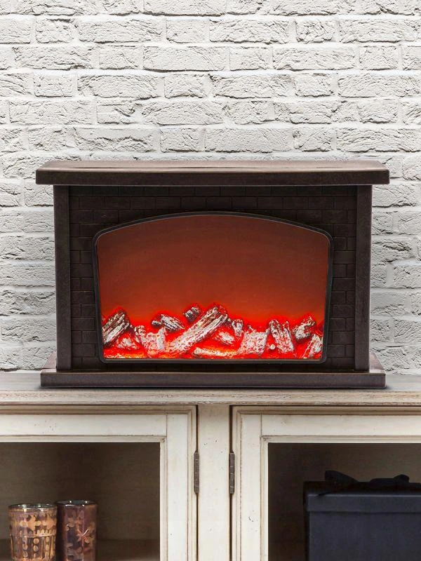 Б0051947 Эра | Камин декоративный 33х21см IP20 3хAA USB  