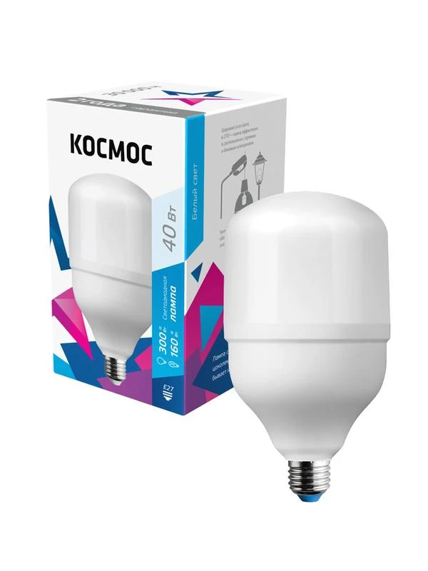 LksmHWLED40WE2745 КОСМОС | Лампа светодиодная HВтLED 40Вт 220В E27 4500К Космос 