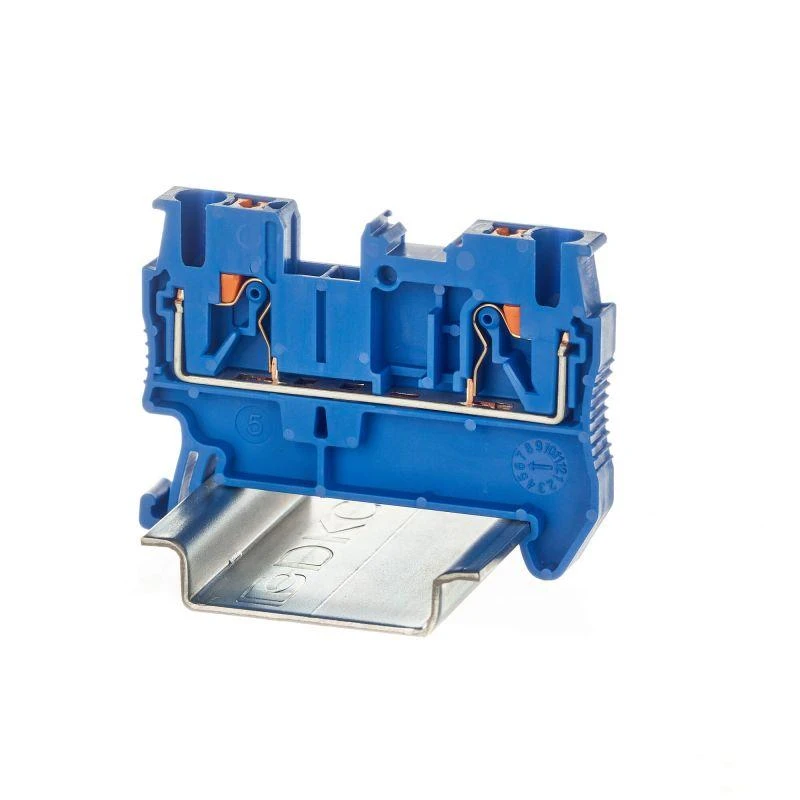 VPR-2.5-BU DKC | Клемма проходная зажим push-in 2 точки подключения 2.5кв.мм син.  