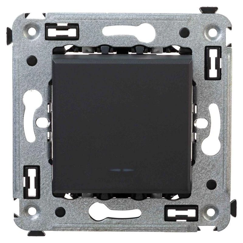 4412103 DKC | Выключатель 1-кл. СП Avanti "Черный матовый"  