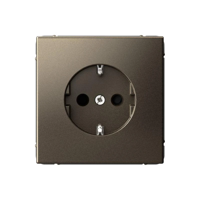 GAL000645S Systeme Electric | Розетка ArtGallery 16А с заземл. со шторками быстрозажим. клем. механизм мокко SE 