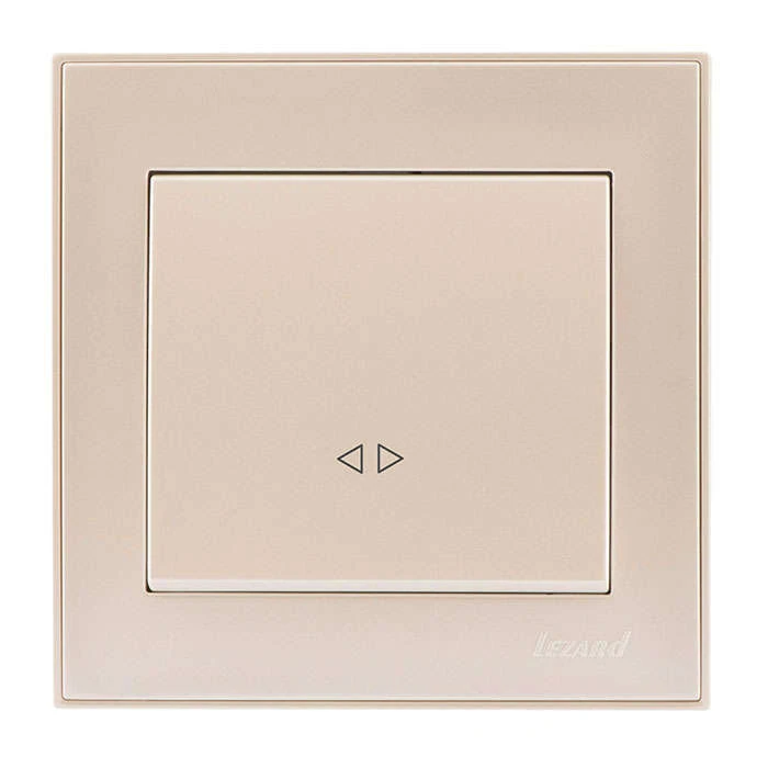 703-0303-107 LEZARD | Выключатель промежуточный 1-кл. СП Rain IP20 крем.  