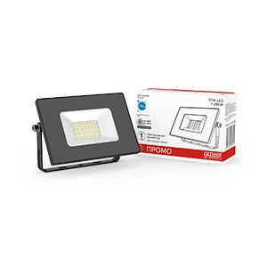 Прожектор светодиодный Elementary 20Вт 6500К IP65 1700лм 200-240В ДО ПРОМО G2 черн. GAUSS 613100320P