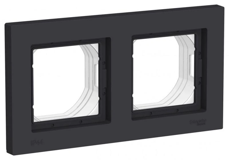 ATN441002 Systeme Electric | Рамка 2-м AtlasDesign Aqua IP44 карбон SE 