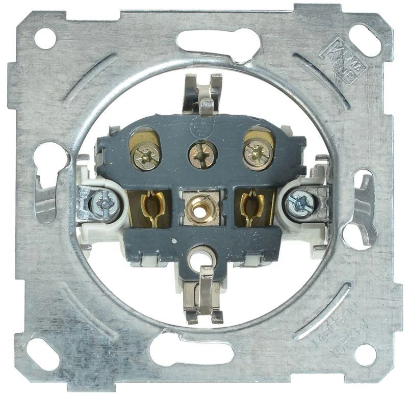 IEK  | Розетка 1-м СП Bolero РС11-1-0-Б 16А IP20 с заземл. механизм бел.  ERB11-16