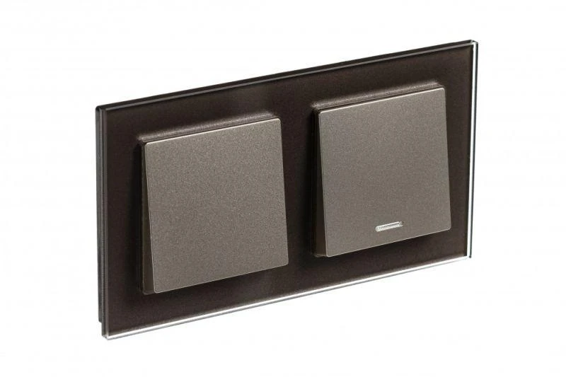 ATN320602 Systeme Electric | Рамка 2-м AtlasDesign Nature стекло мокко SE 