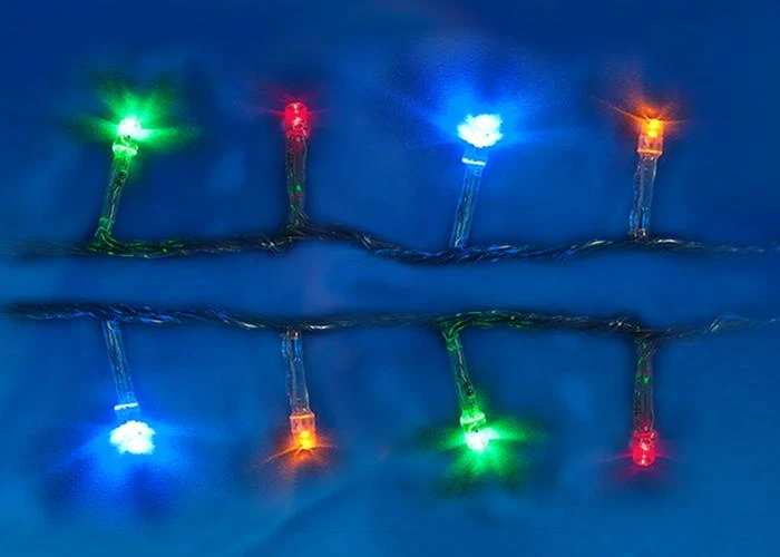 UL-00005481 Uniel | Гирлянда светодиодная ULD-S0250-020/STA MULTI IP20 2.5м 20 светодиодов разноцвет. свет провод прозр.  