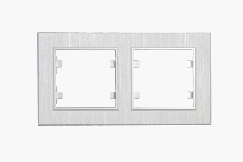 86100702 Makel | Рамка 2-м Karea LINE STAR жемчуж.  