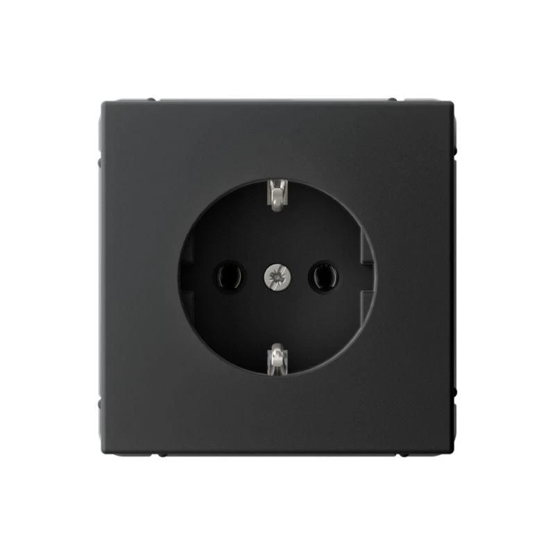 GAL001043S Systeme Electric | Розетка ArtGallery 16А с заземл. быстрозажим. клем. механизм карбон SE 