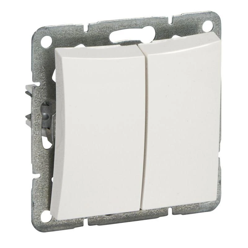 WDE000153 Schneider Electric | Выключатель 2-кл. СП Дуэт 10А IP20 с индикацией механизм бел. SchE 