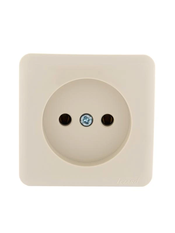 751-0300-121 LEZARD | Розетка 1-м ОП Viola 16А IP20 без заземл. крем.  