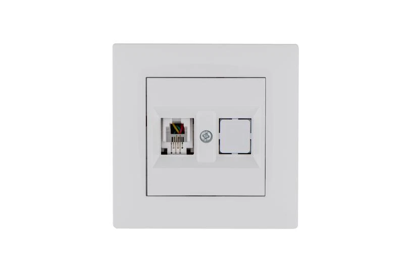 Розетка компьютерная CAT 5+гнездо Karea RIZZ бел. Makel 88001035