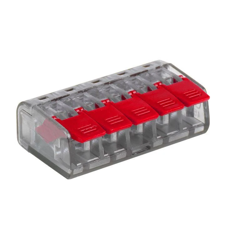 plc-smk-221-415 EKF | Клемма строительно-монтажная СМК 221-415 5-проводная 0.2-4кв.мм (уп.50шт) PROxima  