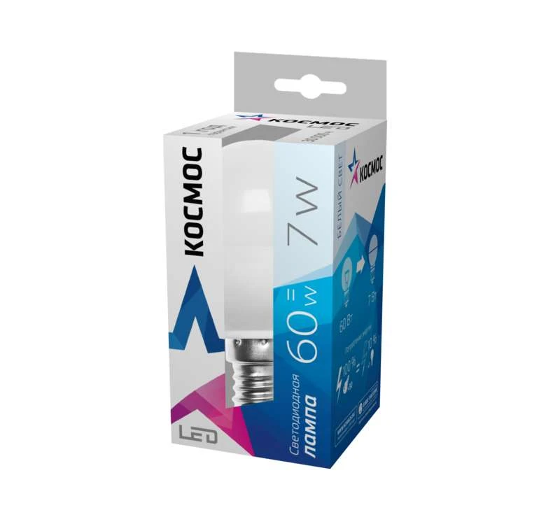 Lksm_LED7wGL45E1445 КОСМОС | Лампа светодиодная GL45 7Вт 220В E14 4500К Космос 