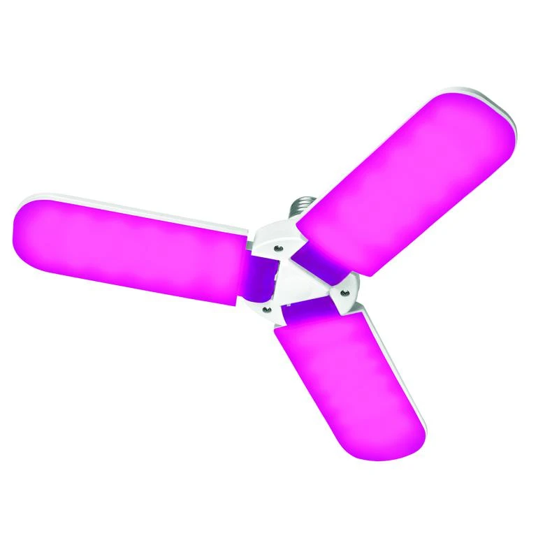 UL-00007407 Uniel | Лампа светодиодная LED-P65-24W/SPSB/E27/FR/P3 PLP32WH 24Вт P65 лепестковая матовая E27 для растений спектр для рассады и цветения (упак. картон)  