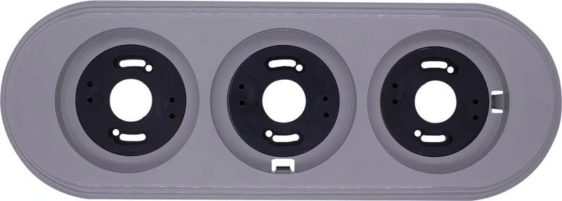 BF1-630-26 Bironi | Рамка 3-х постовая пластик титан  