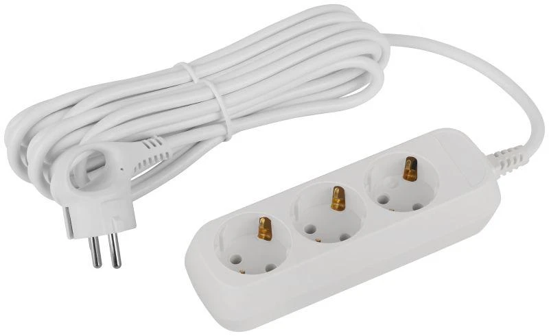 Б0065045 Эра | Удлинитель электрический UDL-16-350-E Greenline 3 розетки с заземлением 5м ПВС 3х1кв.мм  