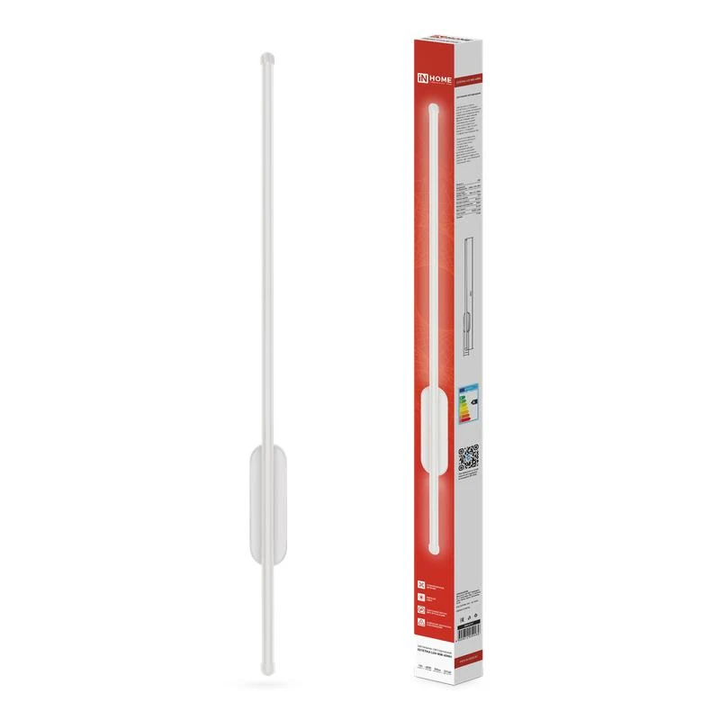 4690612054469 IN HOME | Светильник светодиодный ESTETIKA LUV-80B-40WH 15Вт 4000К 1050лм 230В 800х50х25 бел.  