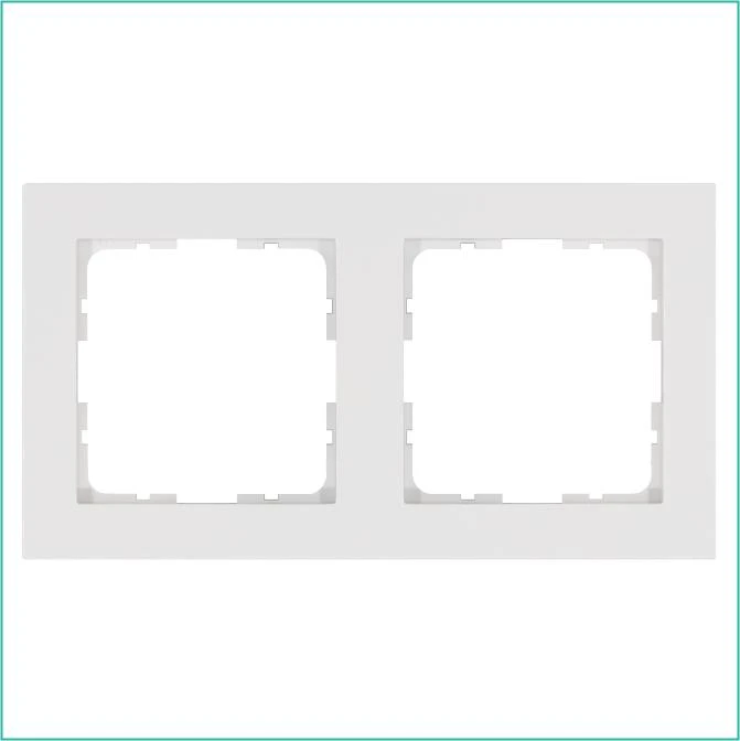 G1002W Jasmart | Рамка 2-м G-Classic бел. глянцевый  