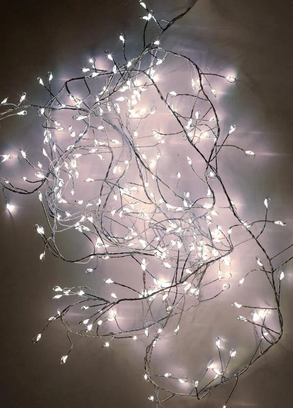 KOC_GIR-V109 КОСМОС | Гирлянда светодиодная "Мишура" 3м 300LED тепл. бел. 220В  