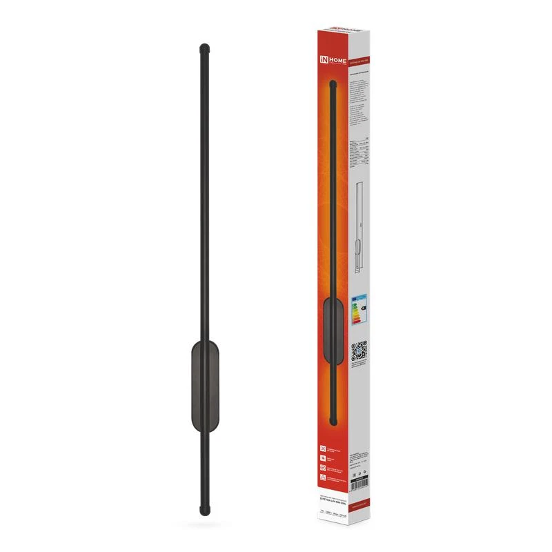 4690612054414 IN HOME | Светильник светодиодный ESTETIKA LUV-80B-30BL 15Вт 3000К 1050лм 230В 800х50х25 черн.  