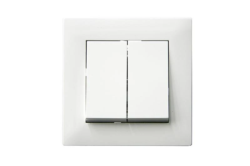 88001003 Makel | Выключатель 2-клав. Karea RIZZ бел.  