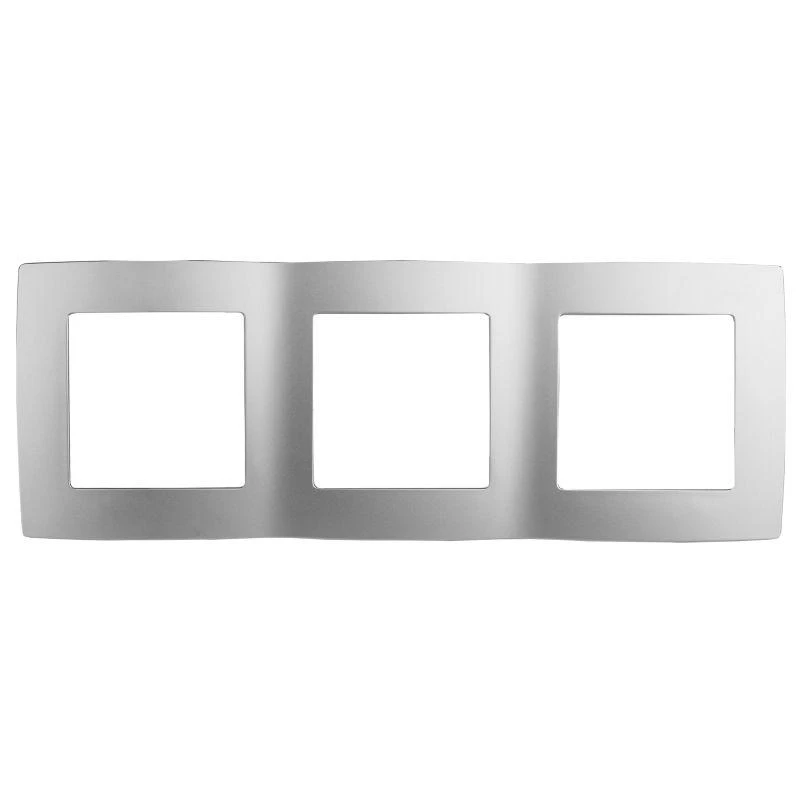 Б0014763 Эра | Рамка 3-м 12-5003-03 алюм. ЭРА 