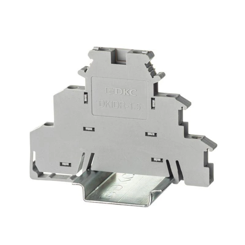 DKIDR-1.5 DKC | Клемма трехуровневая винтовой зажим 6 точек подключения 2.5кв.мм сер.  