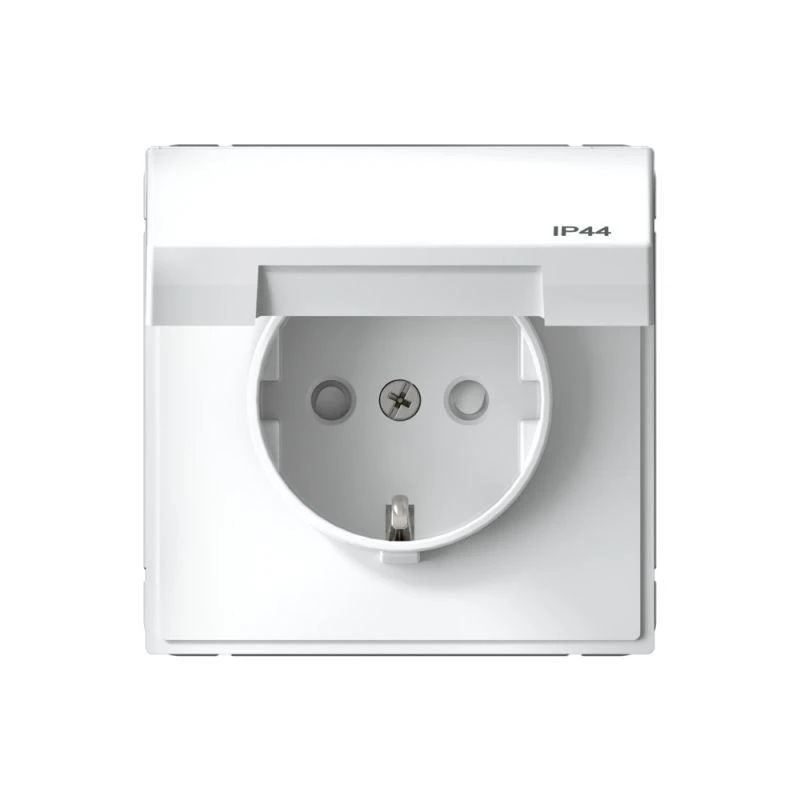 GAL440146 Systeme Electric | Розетка ArtGallery 16А IP44 с заземл. защ. шторки с крышкой механизм бел. SE 
