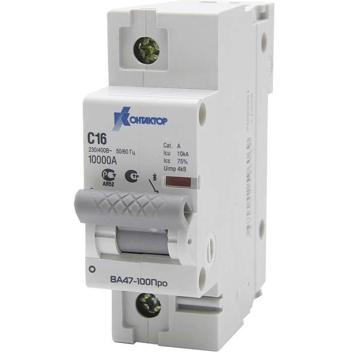7000306 КОНТАКТОР(группа Legrand) | Выключатель автоматический модульный 1п C 40А 10кА ВА47-100Про Контактор 