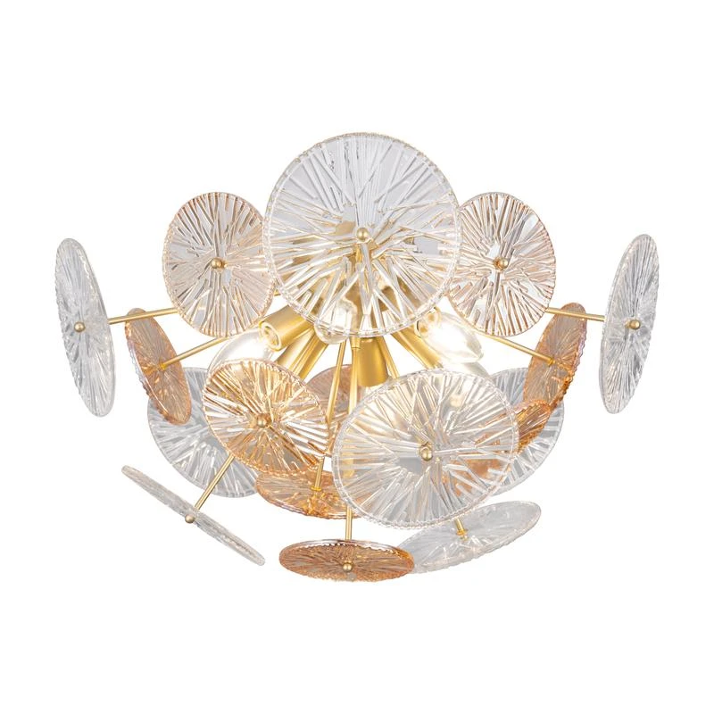 FR5274CL-06G Freya | Светильник Brillia 60Вт E14х6 IP20 потолочн.  