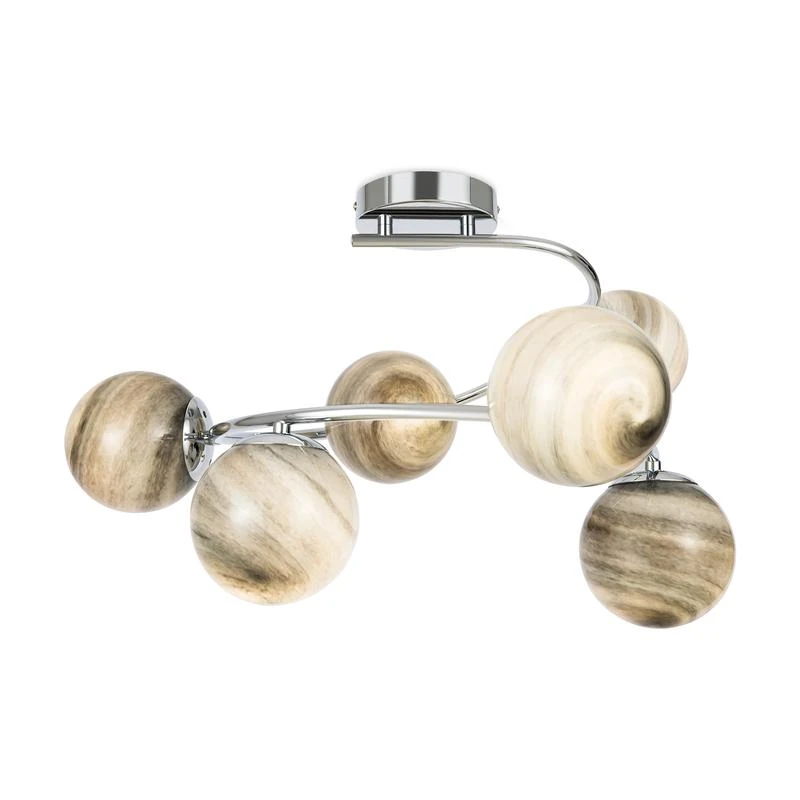 FR5013PL-06CH Freya | Люстра Galaxy 40Вт E14х6 IP20  