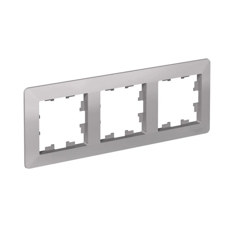 ATN220303 Systeme Electric | Рамка 3-м AtlasDesign Air алюм./дым. черн. SE 