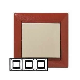 770013 Legrand | Рамка 3-м Valena горизонт. терра Leg 