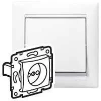 694268 Legrand | Розетка 1-м СП Valena 16А IP21 2P без заземл. механизм бел. (DIY-упак.) Leg 